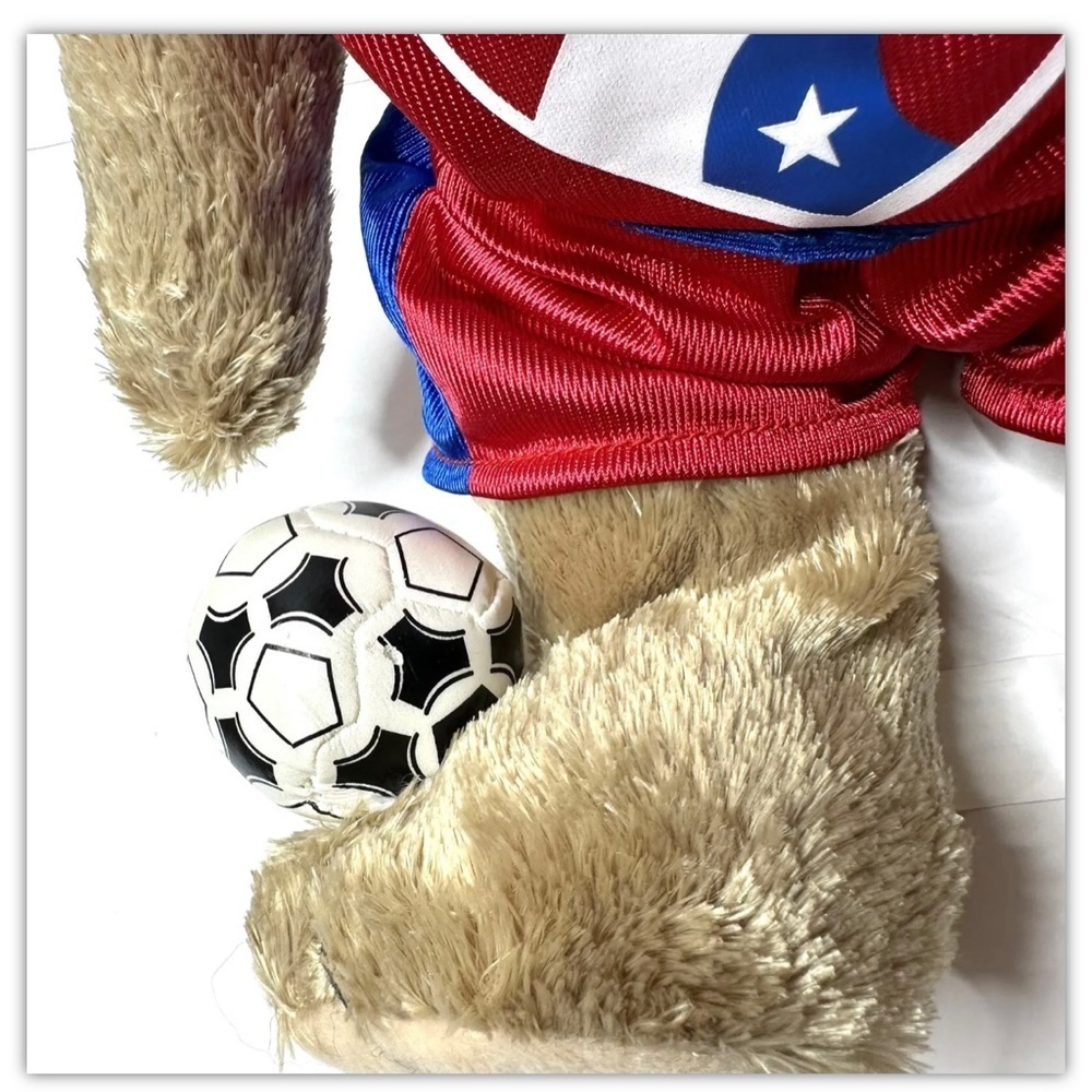 New 2007 Peek A Boo MLS FC Dallas 96 Soccer Plush Stuffed Bear Toy Tag Attached - Picture 7 of 7